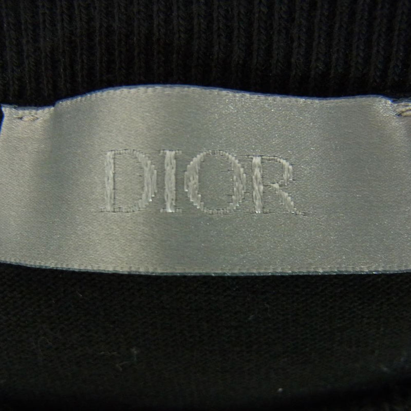 Dior ディオール × Kenny Scharf ケニースカーフ 21AW 193J685D0554 Oversized Tee ロゴ刺繍 オーバーサイズ 半袖 Tシャツ ブラック系 XL【中古】