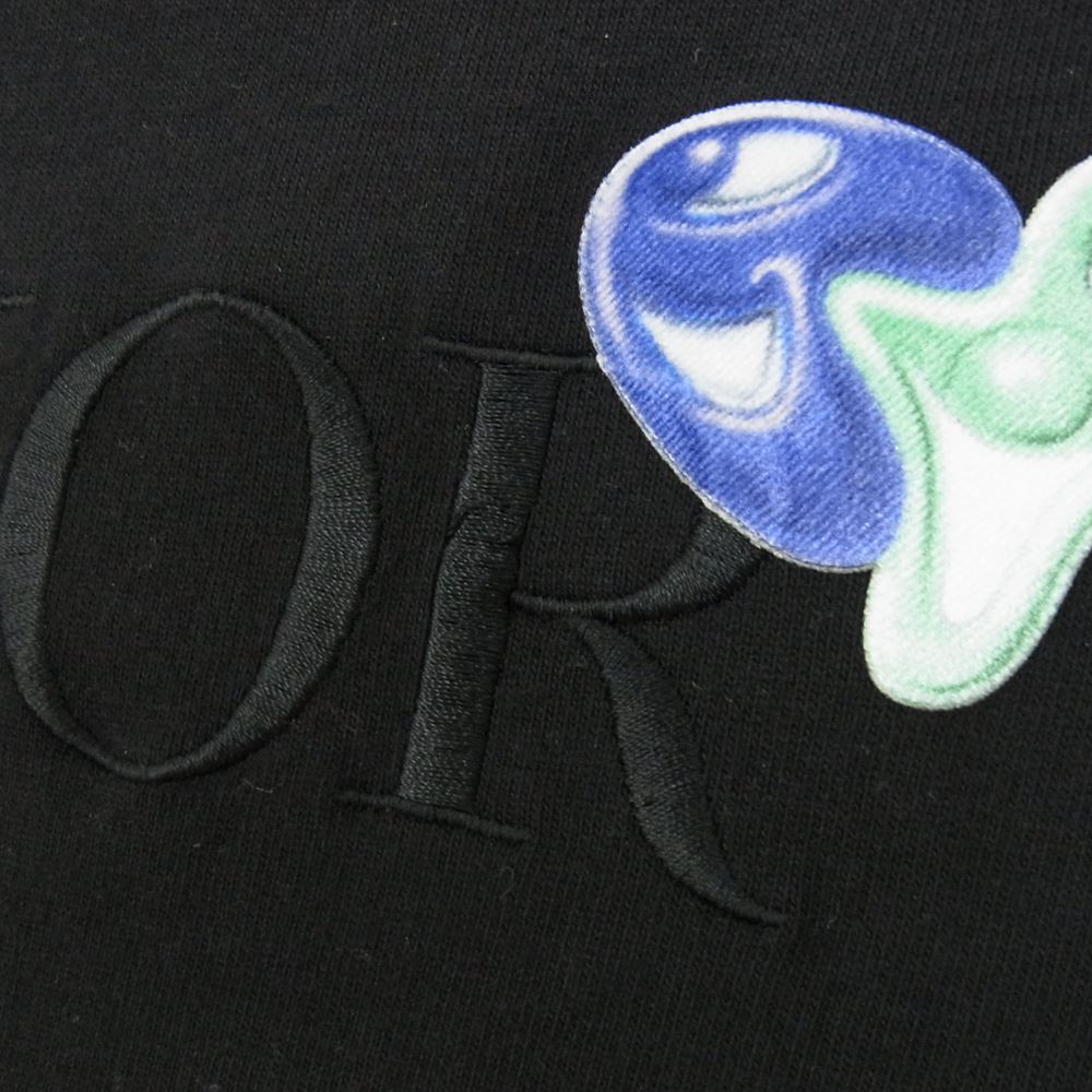 Dior ディオール × Kenny Scharf ケニースカーフ 21AW 193J685D0554 Oversized Tee ロゴ刺繍 オーバーサイズ 半袖 Tシャツ ブラック系 XL【中古】