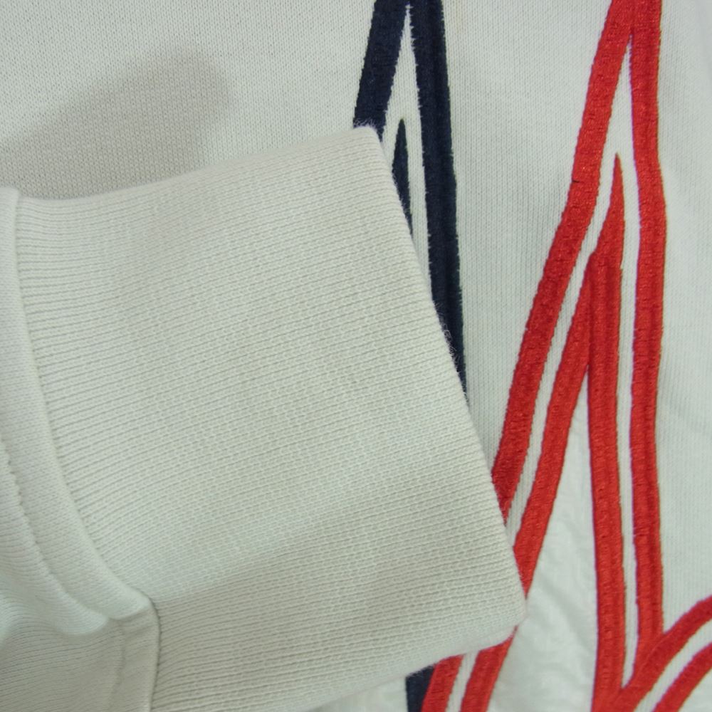 MONCLER モンクレール H10918G00014 809KR 国内正規品 MAGLIA マグリア ロゴ クルーネック スウェット トレーナー ホワイト系 L【中古】