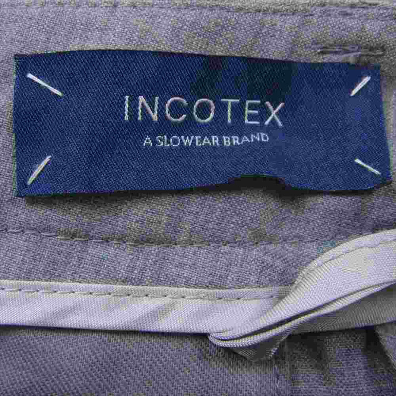 INCOTEX インコテックス スラックス パンツ グレー系 40【極上美品】【中古】