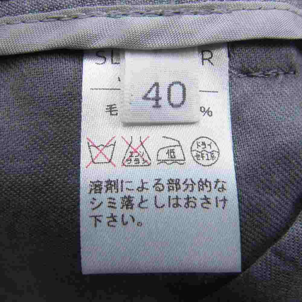 INCOTEX インコテックス スラックス パンツ グレー系 40【極上美品】【中古】