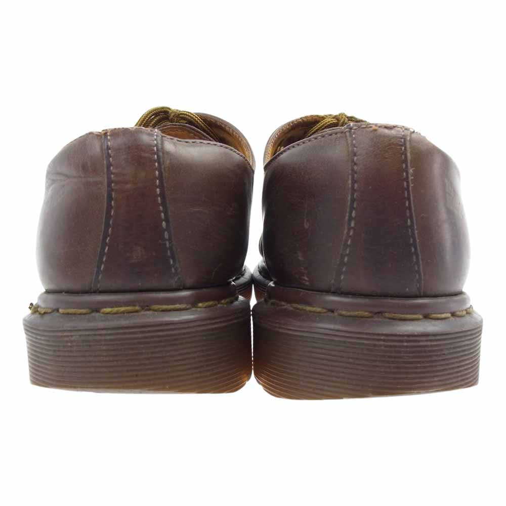 Dr.Martens ドクターマーチン イングランド製 4ホール レザー ロー シューズ ブラウン系 8【中古】