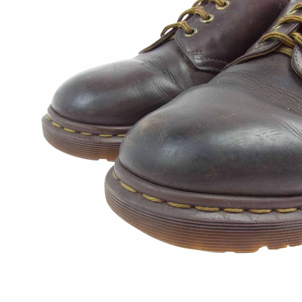Dr.Martens ドクターマーチン イングランド製 4ホール レザー ロー シューズ ブラウン系 8【中古】