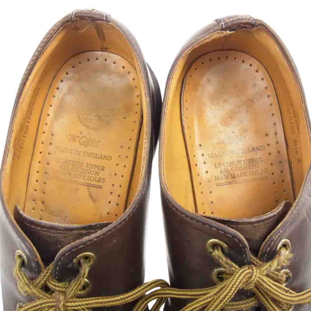 Dr.Martens ドクターマーチン イングランド製 4ホール レザー ロー シューズ ブラウン系 8【中古】