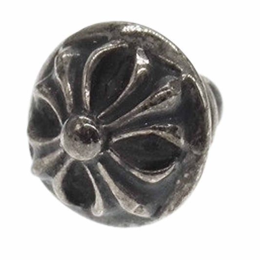 CHROME HEARTS クロムハーツ（原本無） クロスボール スタッド ピアス シルバー系【中古】