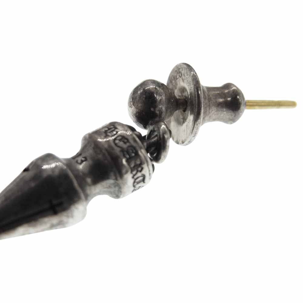 CHROME HEARTS クロムハーツ（原本無） SPIKE TNY DRP スパイク ドロップ ピアス  シルバー系【中古】