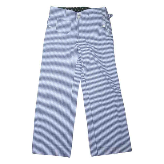 JUNYA WATANABE COMME des GARCONS MAN ジュンヤワタナベコムデギャルソンマン 20SS WE-P018 サイドシンチ ストライプ トラウザー パンツ ホワイト系 ブルー系 XS【美品】【中古】