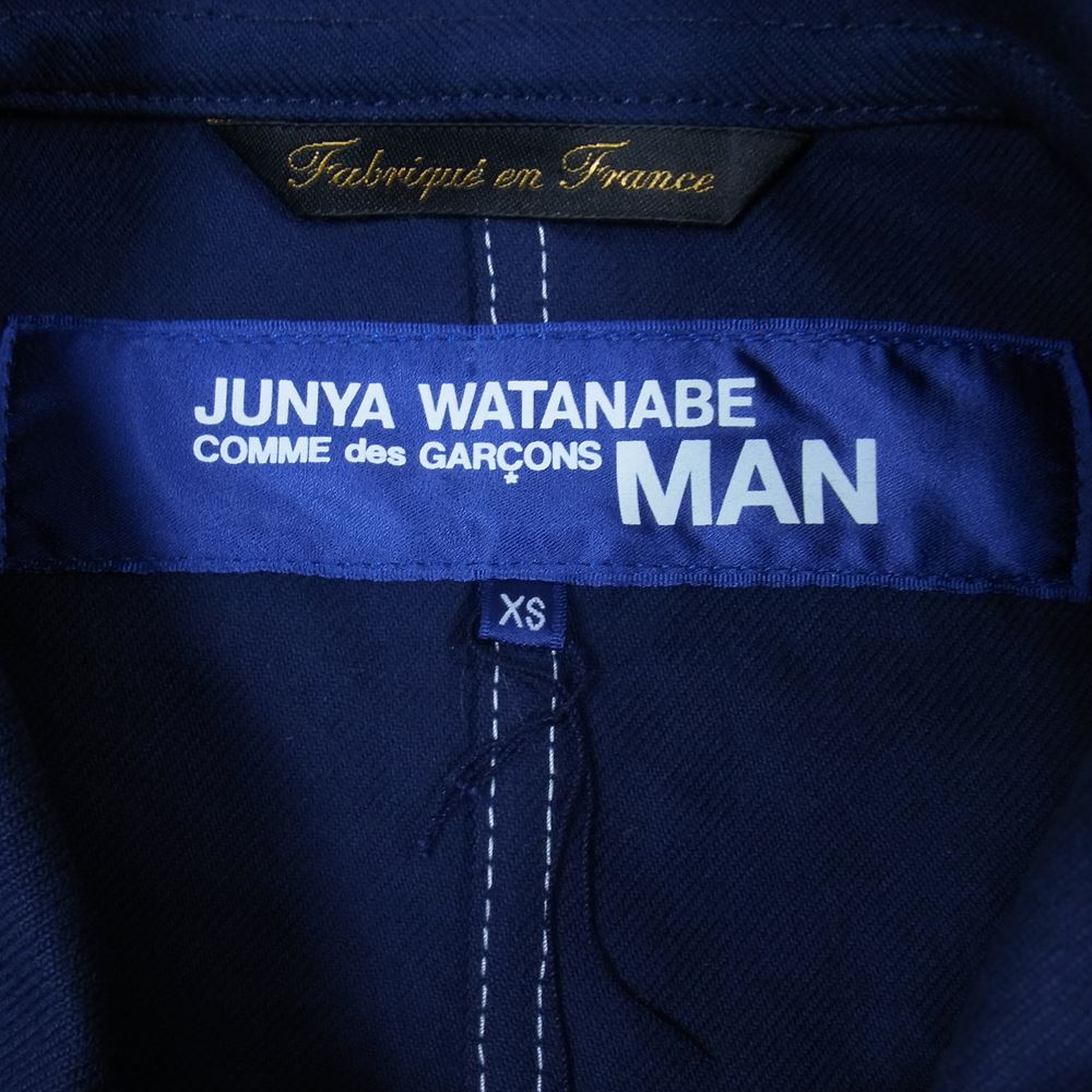 JUNYA WATANABE COMME des GARCONS MAN ジュンヤワタナベコムデギャルソンマン 20SS WE-J402 LE LABOUREUR ルラブルール カバーオール ワークジャケット ダークネイビー系 XS【中古】