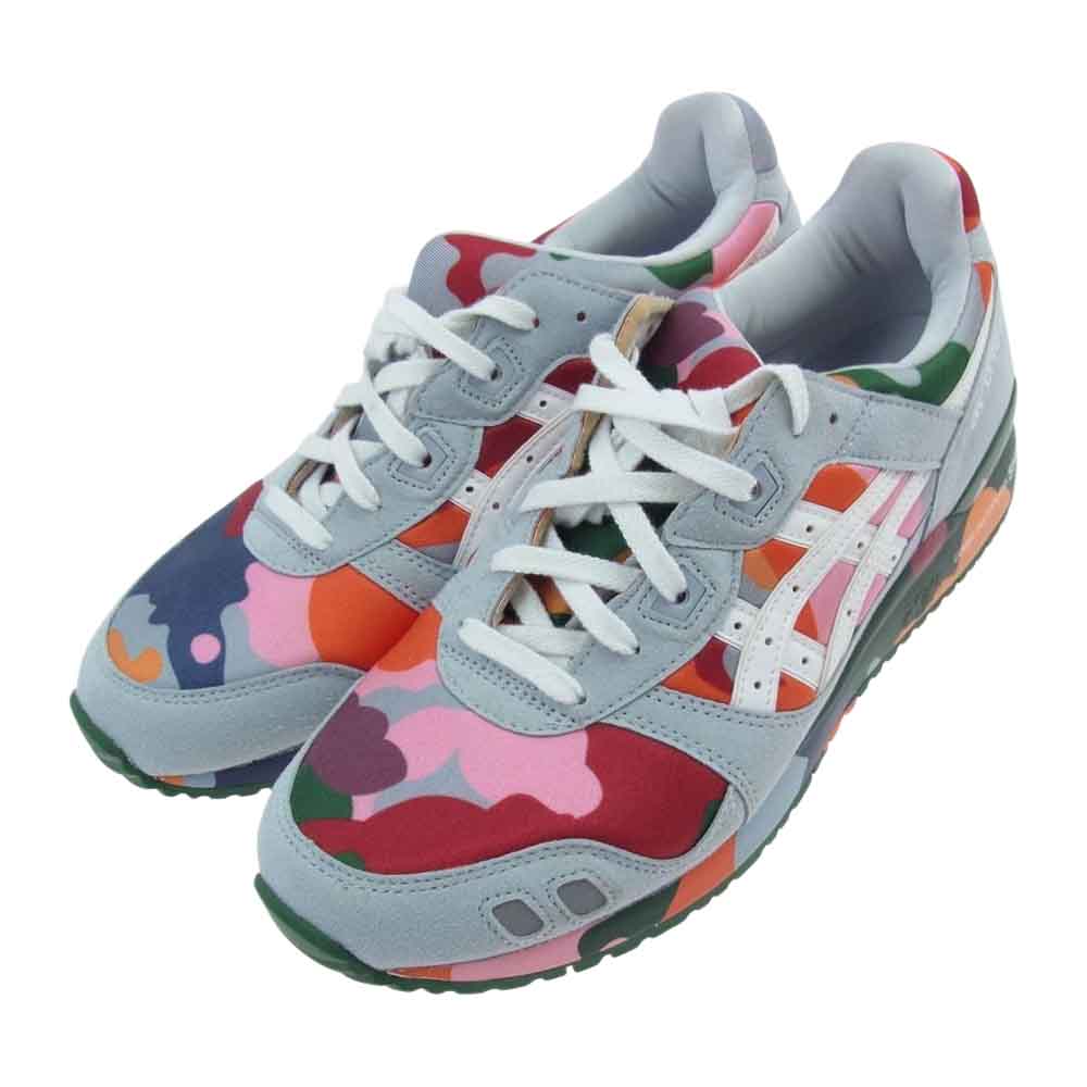 asics アシックス COMME des GARCONS SHIRT 1201A132 GEL-LYTE 3 OG コムデギャルソンシャツ ゲルライト3 スニーカー マルチカラー系 27cm【美品】【中古】
