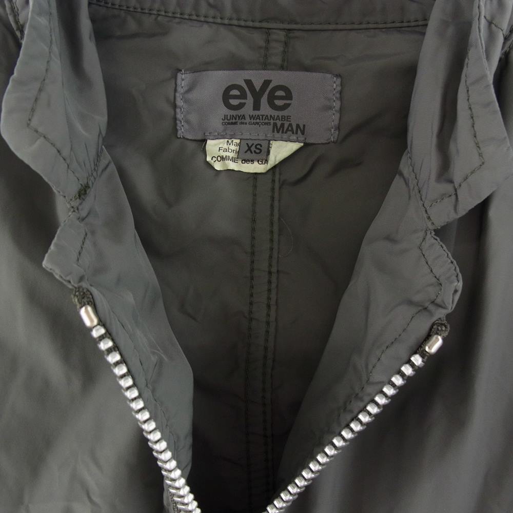 アイジュンヤワタナベコムデギャルソンマン 21SS WG-J918 エステルツイル 製品染め ミリタリーカスタムジャケット カーキ系 XS【美品】【中古】