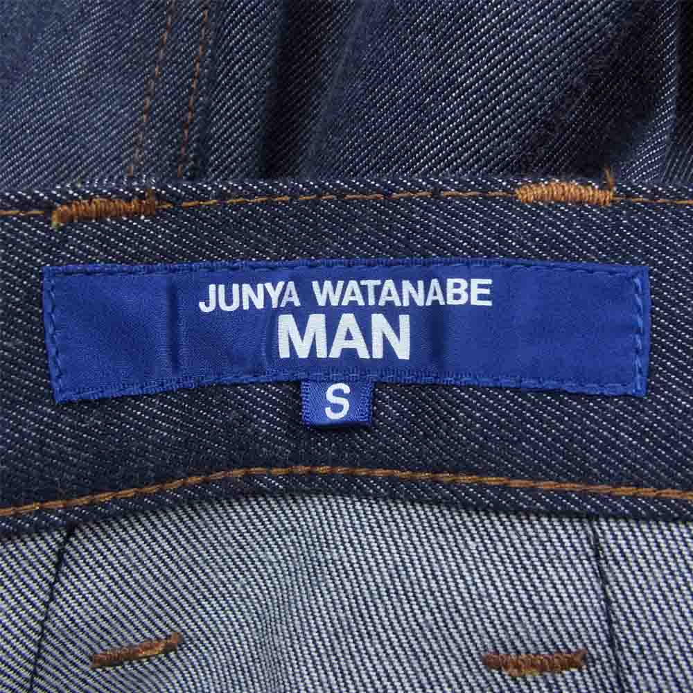 JUNYA WATANABE COMME des GARCONS MAN ジュンヤワタナベコムデギャルソンマン 22SS WI-P025 綿ウールデニム サルエルパンツ インディゴブルー系 S【極上美品】【中古】