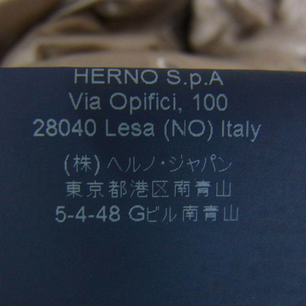 Herno ヘルノ PI0043DIC 国内正規品 ボトルネック 七分丈 ショートダウン ジャケット グレー系 48【中古】