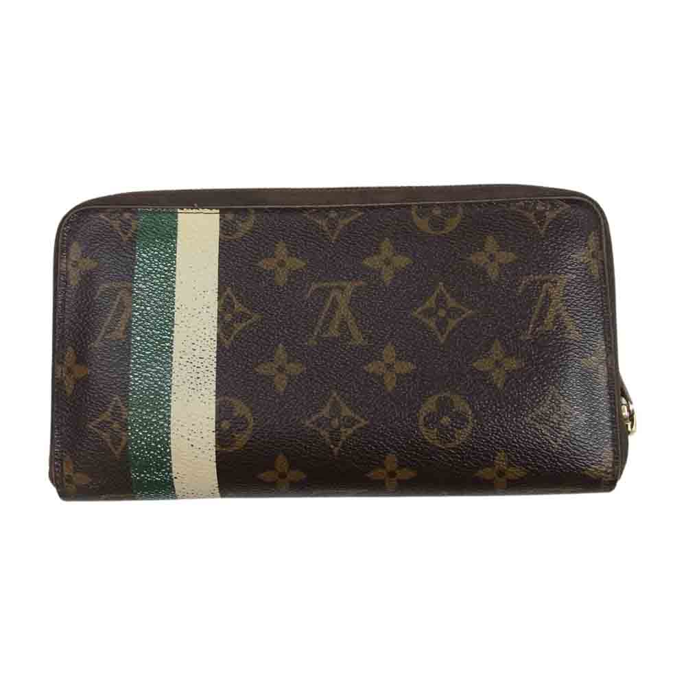 LOUIS VUITTON ルイ・ヴィトン M60035 モノグラム ジッピー オーガナイザー ベルボーイ ラウンドジップ 財布 ブラウン系【中古】