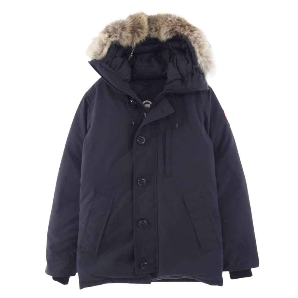 CANADA GOOSE カナダグース 3426MA 国内正規品 サザビーリーグ CHATEAU PARKA FUSION FIT シャトー パーカ フュージョンフィット ファー ダウン ジャケット ブラック系 S【中古】