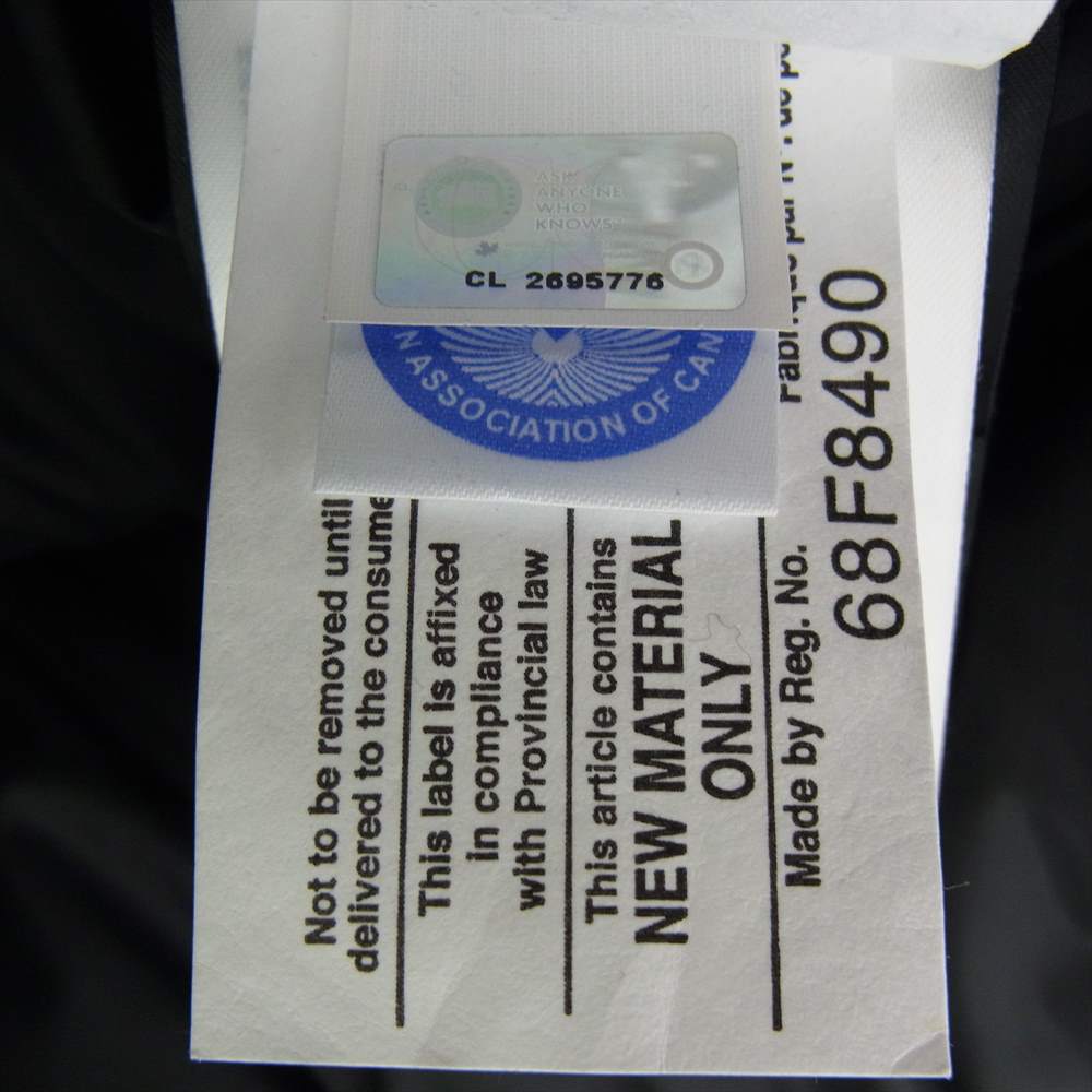 CANADA GOOSE カナダグース 3426MA 国内正規品 サザビーリーグ CHATEAU PARKA FUSION FIT シャトー パーカ フュージョンフィット ファー ダウン ジャケット ブラック系 S【中古】