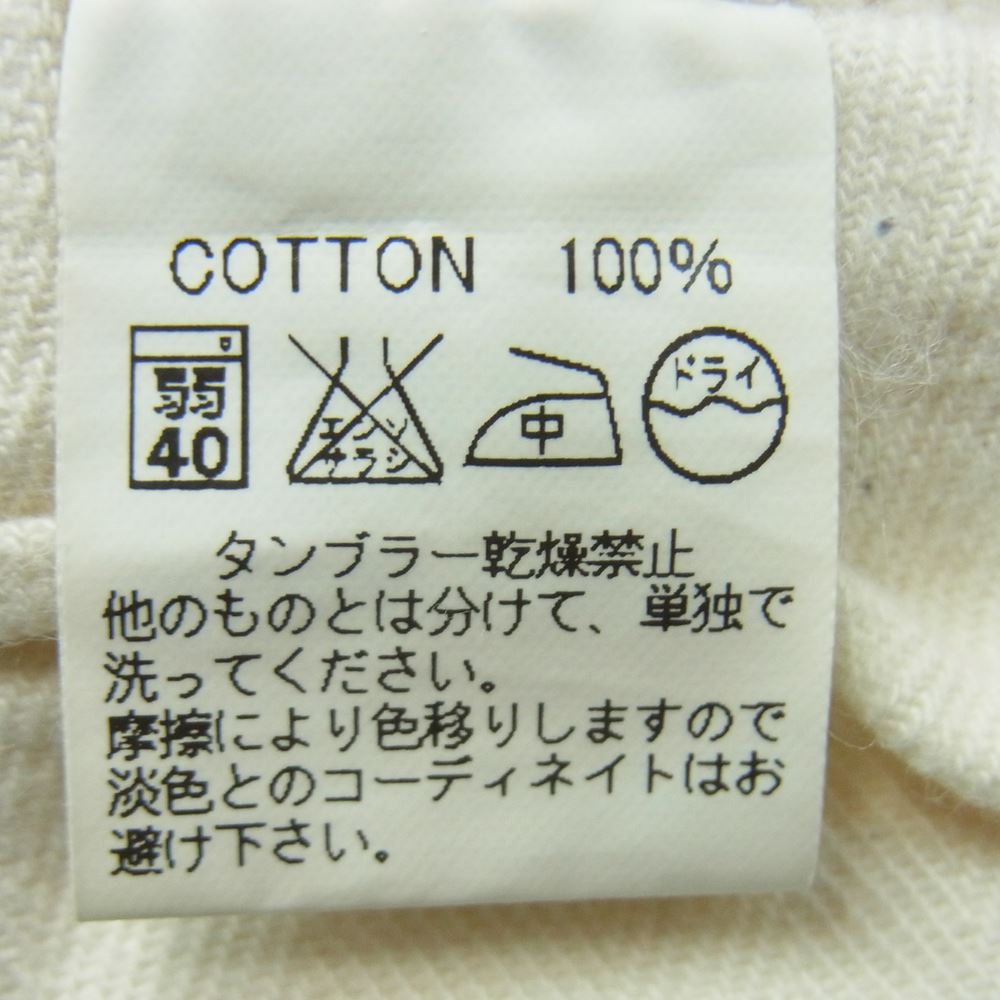 BONCOURA ボンクラ SHRINK TO FIT ホワイト セルビッチ デニム パンツ コットン 日本製 オフホワイト系 27【中古】