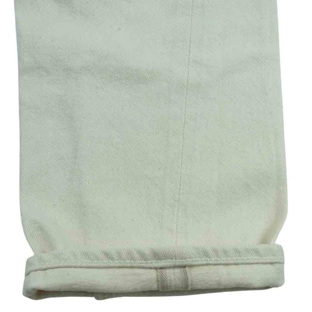 BONCOURA ボンクラ SHRINK TO FIT ホワイト セルビッチ デニム パンツ コットン 日本製 オフホワイト系 27【中古】