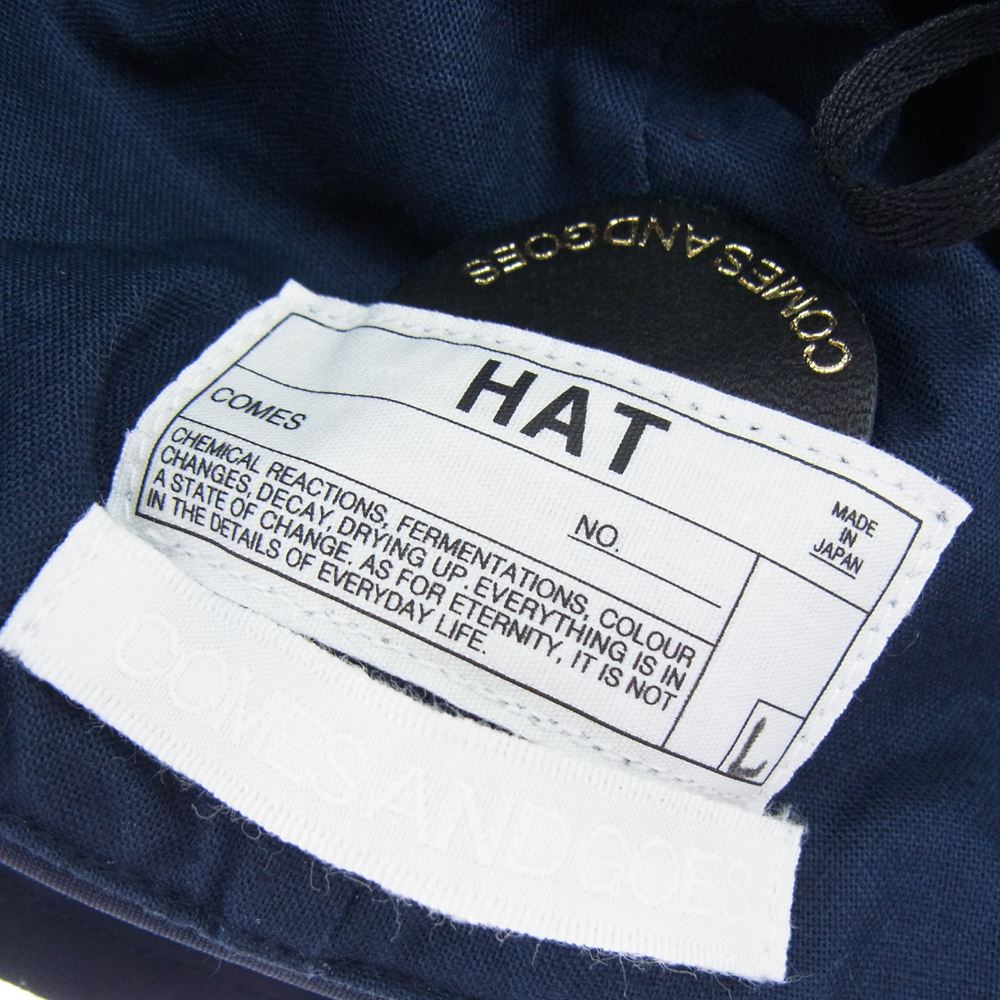 カムズアンドゴーズ 129 HAT バケットハット ネイビー系 L【新古品】【未使用】【中古】