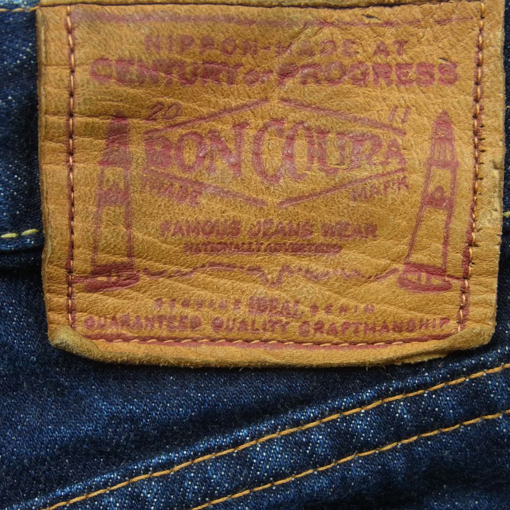 BONCOURA ボンクラ SHRINK TO FIT インディゴ セルビッチ デニム パンツ コットン 日本製 インディゴブルー系 26【中古】