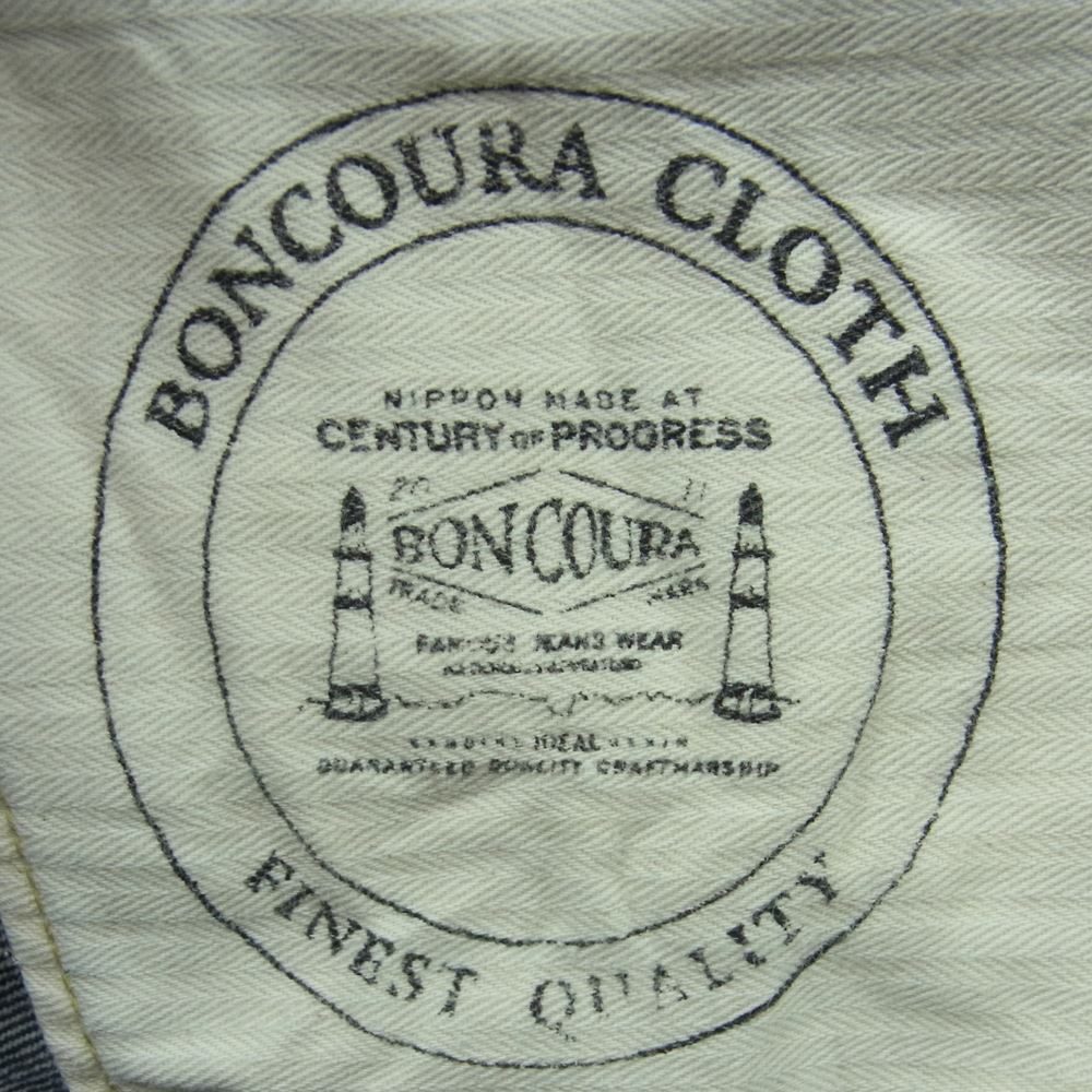 BONCOURA ボンクラ SHRINK TO FIT インディゴ セルビッチ デニム パンツ コットン 日本製 インディゴブルー系 26【中古】