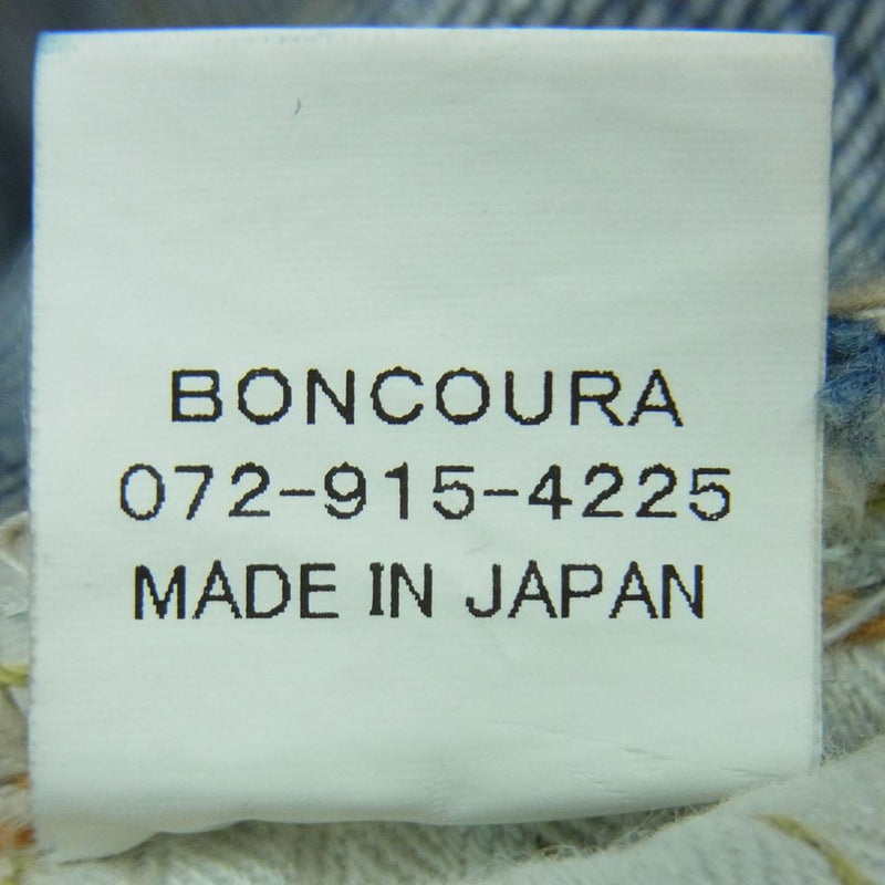 BONCOURA ボンクラ SHRINK TO FIT インディゴ セルビッチ デニム パンツ コットン 日本製 インディゴブルー系 26【中古】