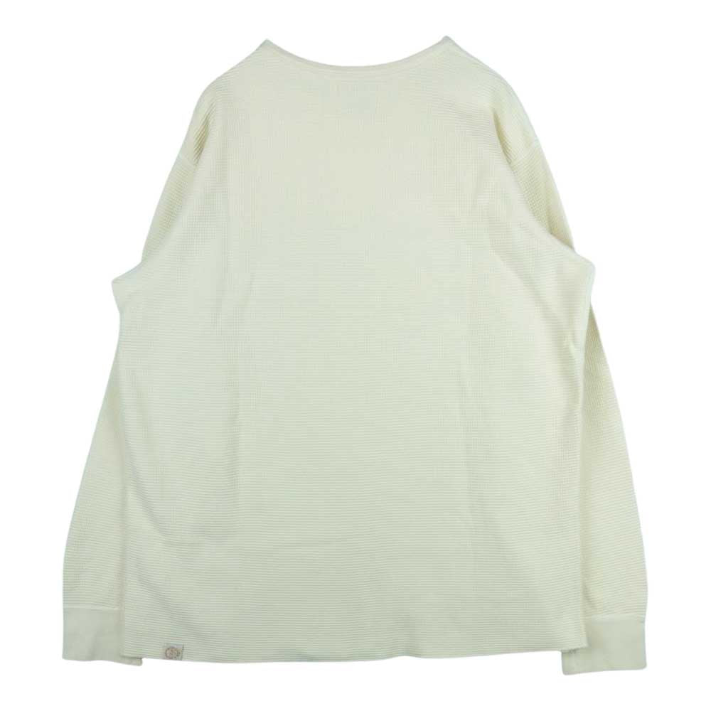BONCOURA ボンクラ Heavy Weight Thermal Long Sleeves ヘビーウエイト ワッフル サーマル カットソー オフホワイト系 42【新古品】【未使用】【中古】