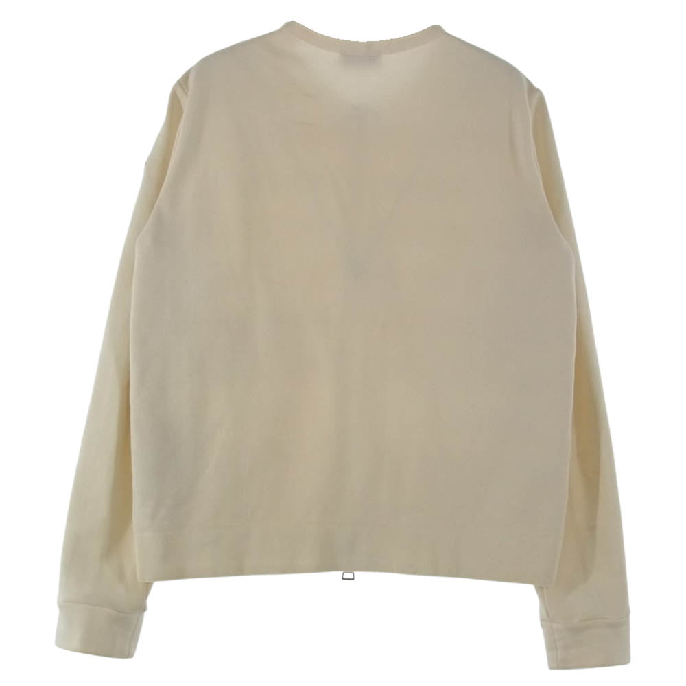 MONCLER モンクレール B20938495800 80449 国内正規品 MAGLIA CARDIGAN ダウン切替 袖スウェット カーディガン クリームベージュ系 M【中古】