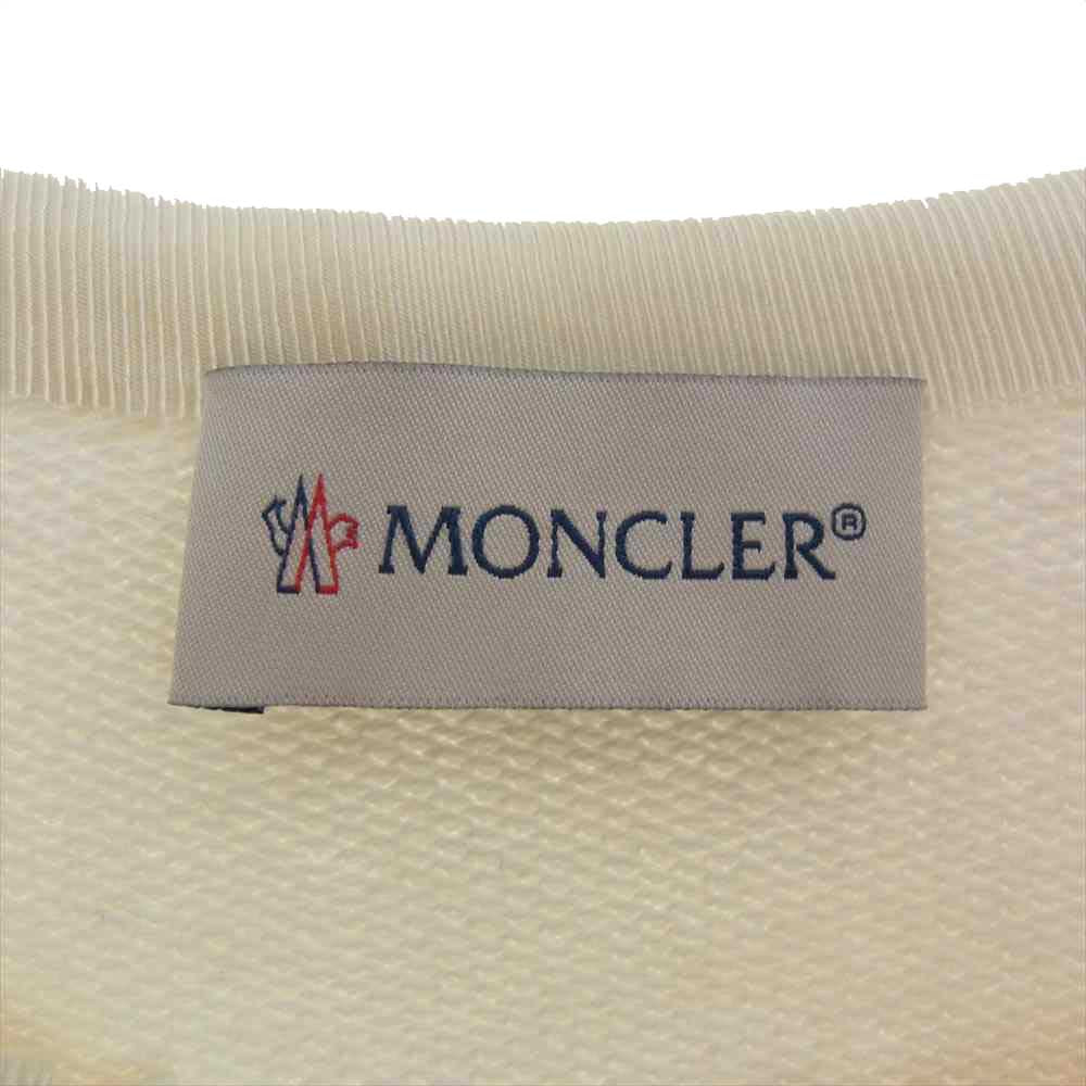 MONCLER モンクレール B20938495800 80449 国内正規品 MAGLIA CARDIGAN ダウン切替 袖スウェット カーディガン クリームベージュ系 M【中古】