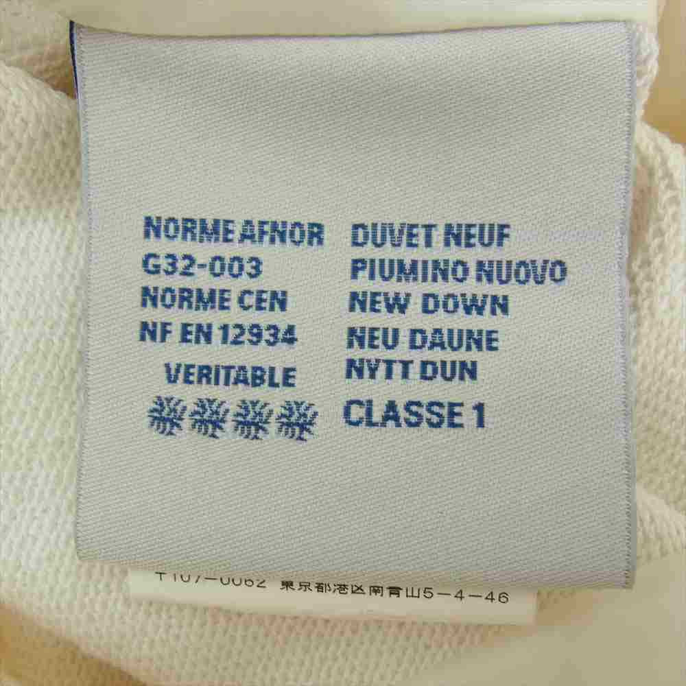 MONCLER モンクレール B20938495800 80449 国内正規品 MAGLIA CARDIGAN ダウン切替 袖スウェット カーディガン クリームベージュ系 M【中古】