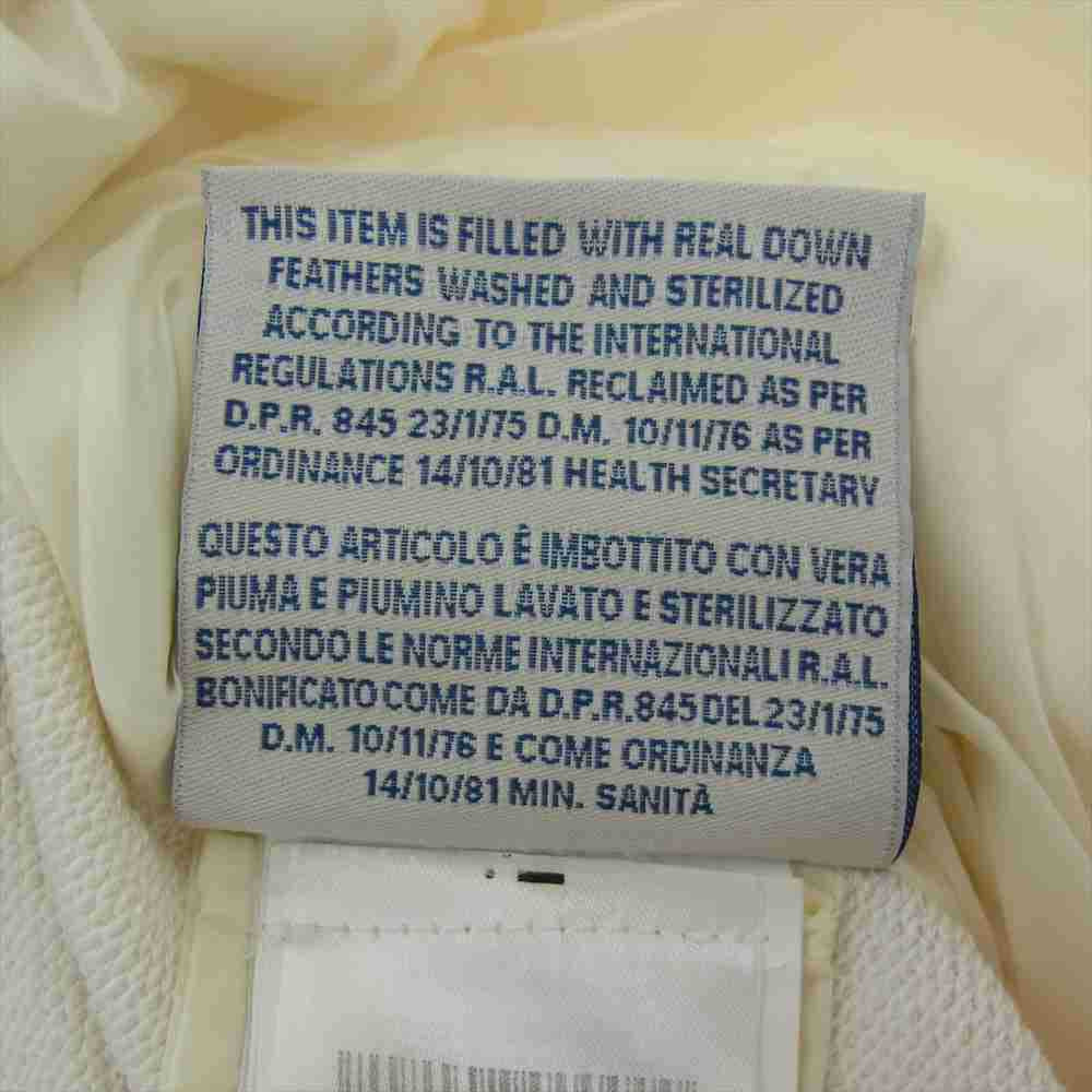 MONCLER モンクレール B20938495800 80449 国内正規品 MAGLIA CARDIGAN ダウン切替 袖スウェット カーディガン クリームベージュ系 M【中古】
