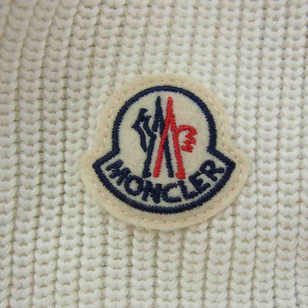 MONCLER モンクレール G10919B71000 V9215 国内正規品 CARDIGAN TORICOT トリコカーディガン ボーダー ジップ パーカー ネイビー系 ホワイト系 L【美品】【中古】