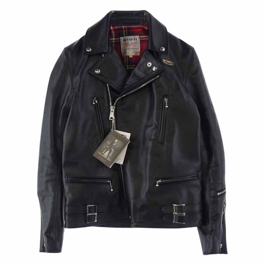 Lewis Leathers ルイスレザー 391T LIGHTNING TIGHT FIT HORSEHIDE ライトニング タイトフィット ホースハイド カスタム ライダース ジャケット ブラック系 38【美品】【中古】