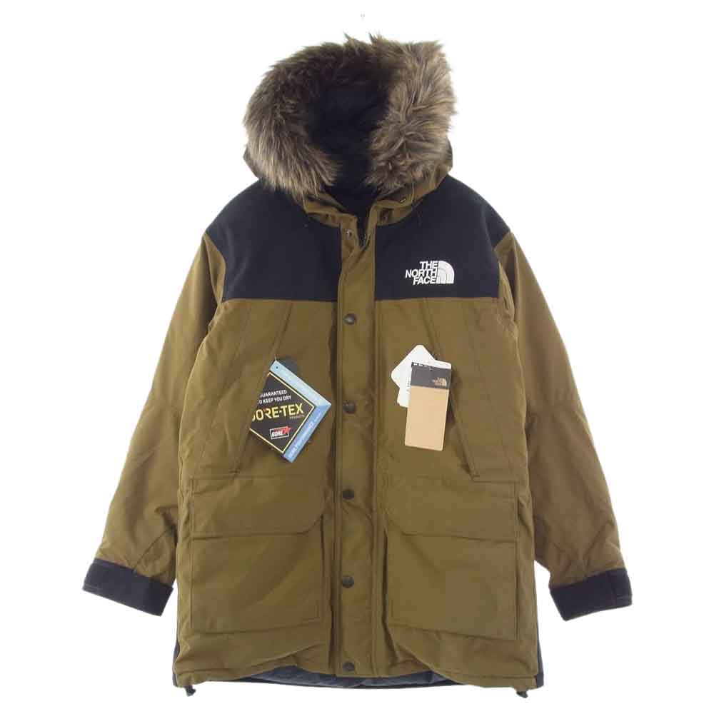 THE NORTH FACE ノースフェイス ND91935 Mountain Down Coat マウンテン ダウン コート ファー フード ジャケット MO ミリタリーオリーブ カーキ系 M【新古品】【未使用】【中古】