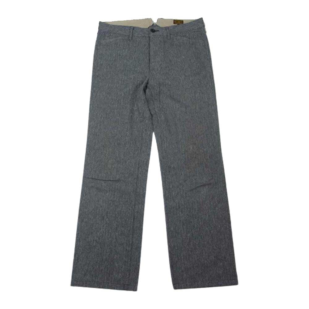 LOST CONTROL ロストコントロール L13S1-3044 ヘリンボーン シンチバック ワーク パンツ グレー系 2【中古】