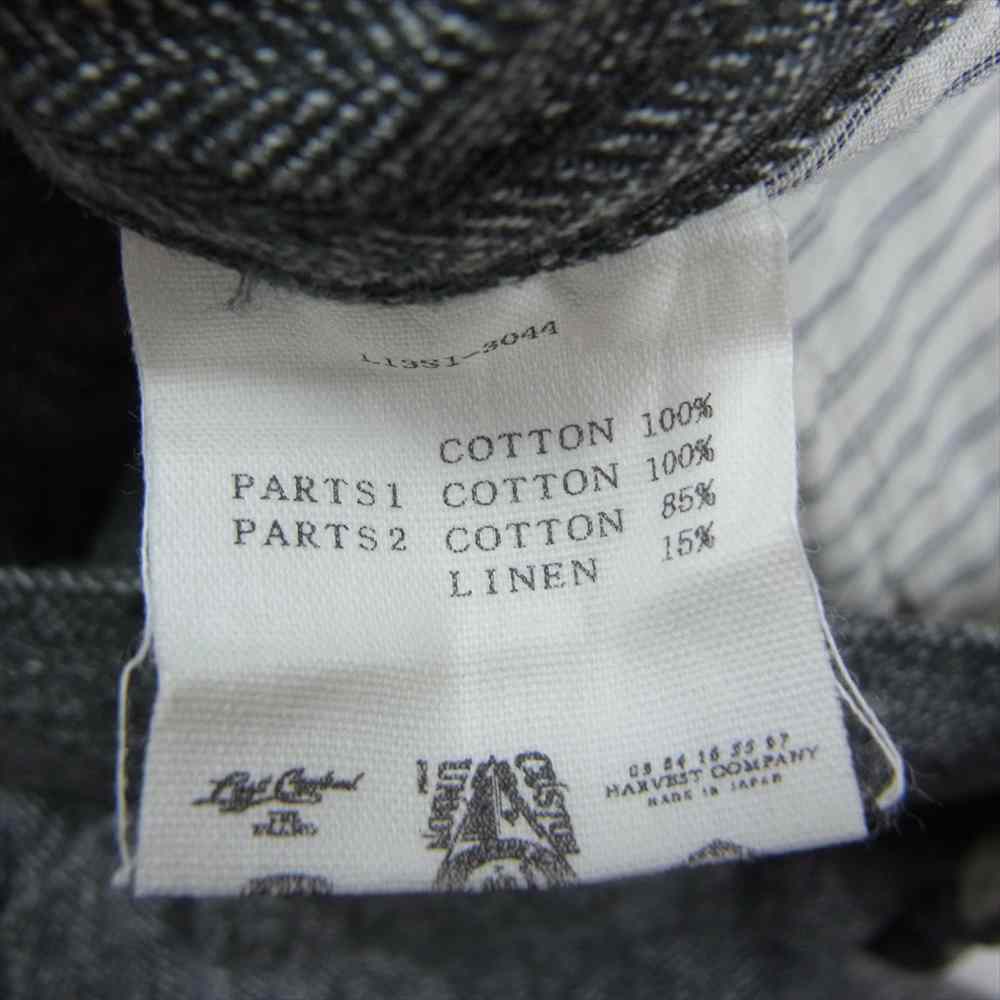 LOST CONTROL ロストコントロール L13S1-3044 ヘリンボーン シンチバック ワーク パンツ グレー系 2【中古】