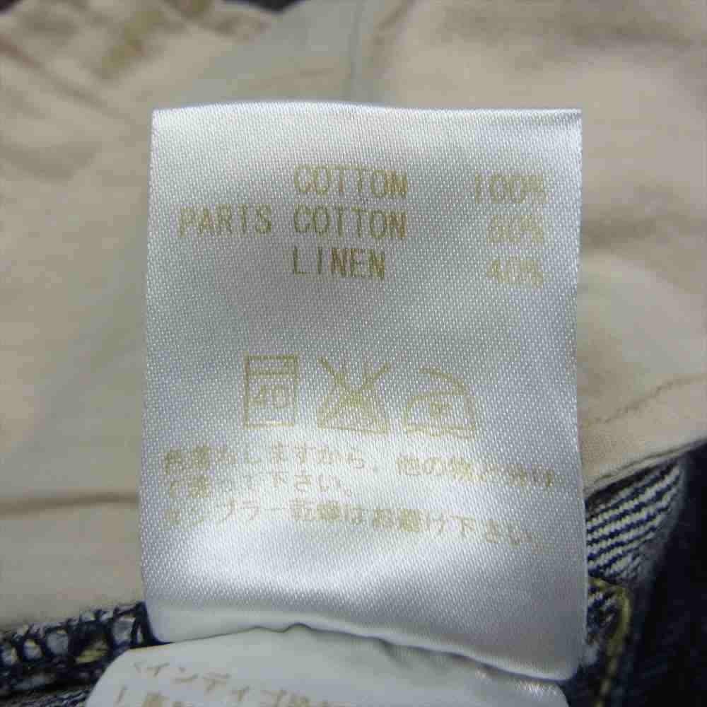LOST CONTROL ロストコントロール DP-37 5P DENIM PANTS 股リベット キャンバス ポケット デニム パンツ インディゴブルー系 31【中古】