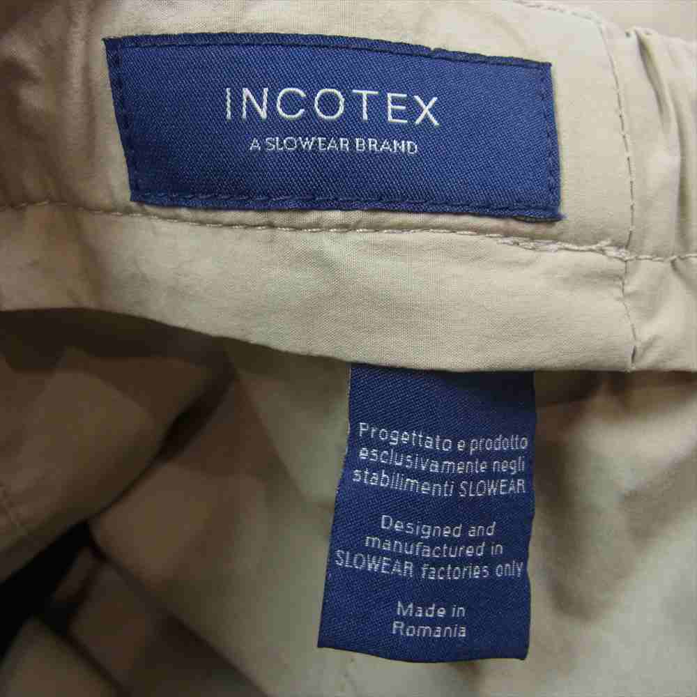 INCOTEX インコテックス 1WT64T 9208A タイプライター ラウンジ テーパードパンツ ベージュ系 52【中古】