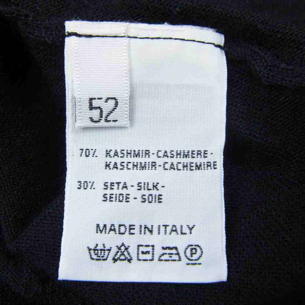 CRUCIANI クルチアーニ CU487.V03F6V イタリア製 シルク混カシミヤ Vネック ニット セーター ブラック系 52【中古】