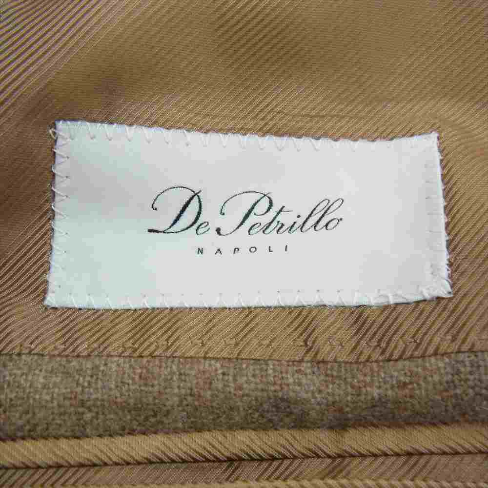 デペトリロ 国内正規品 イタリア製 カシミヤ100％ CAPPOTTI Spinelli TW21106U 2B テーラードジャケット ブラウン系 カーキ系 50【中古】