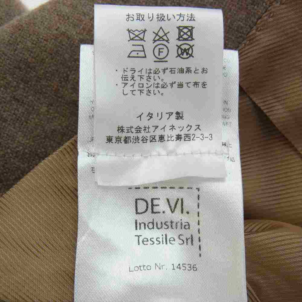 デペトリロ 国内正規品 イタリア製 カシミヤ100％ CAPPOTTI Spinelli TW21106U 2B テーラードジャケット ブラウン系 カーキ系 50【中古】