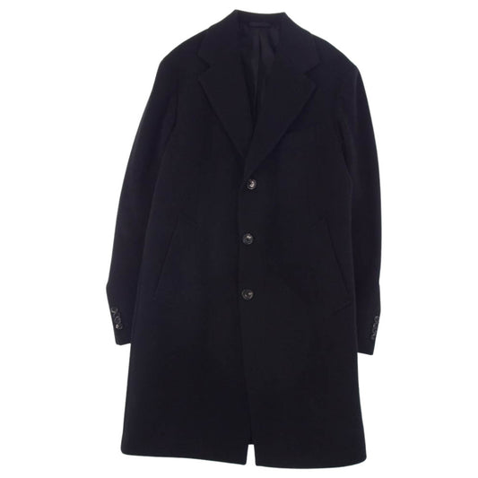 デペトリロ 国内正規品 イタリア製 カシミヤ100％ CAPPOTTI Spinelli TW21186U チェスターコート ブラック系 50【中古】