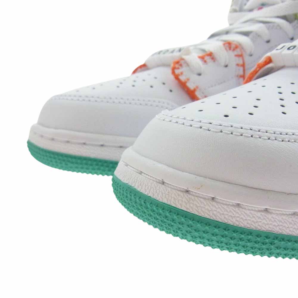 NIKE ナイキ DM6218-100 AIR JORDAN 1 AJ1 MID SE GS エアジョーダン ミッドカット スニーカー ホワイト系 23.5㎝【新古品】【未使用】【中古】