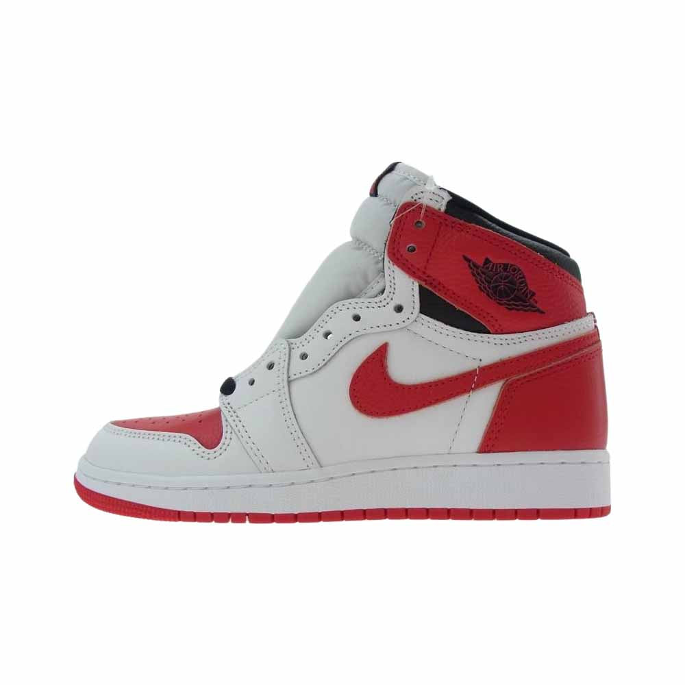 NIKE ナイキ 575441 161 AIR JORDAN 1 AJ1 RETRO HIGH OG GS エアジョーダン レトロ ハイカット スニーカー ホワイト系 レッド系 23㎝【新古品】【未使用】【中古】