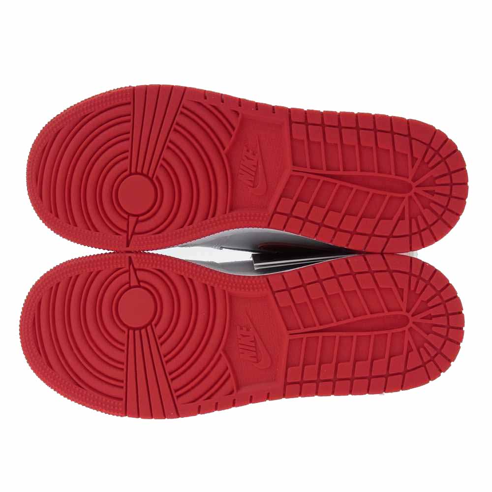 NIKE ナイキ 575441 161 AIR JORDAN 1 AJ1 RETRO HIGH OG GS エアジョーダン レトロ ハイカット スニーカー ホワイト系 レッド系 23㎝【新古品】【未使用】【中古】