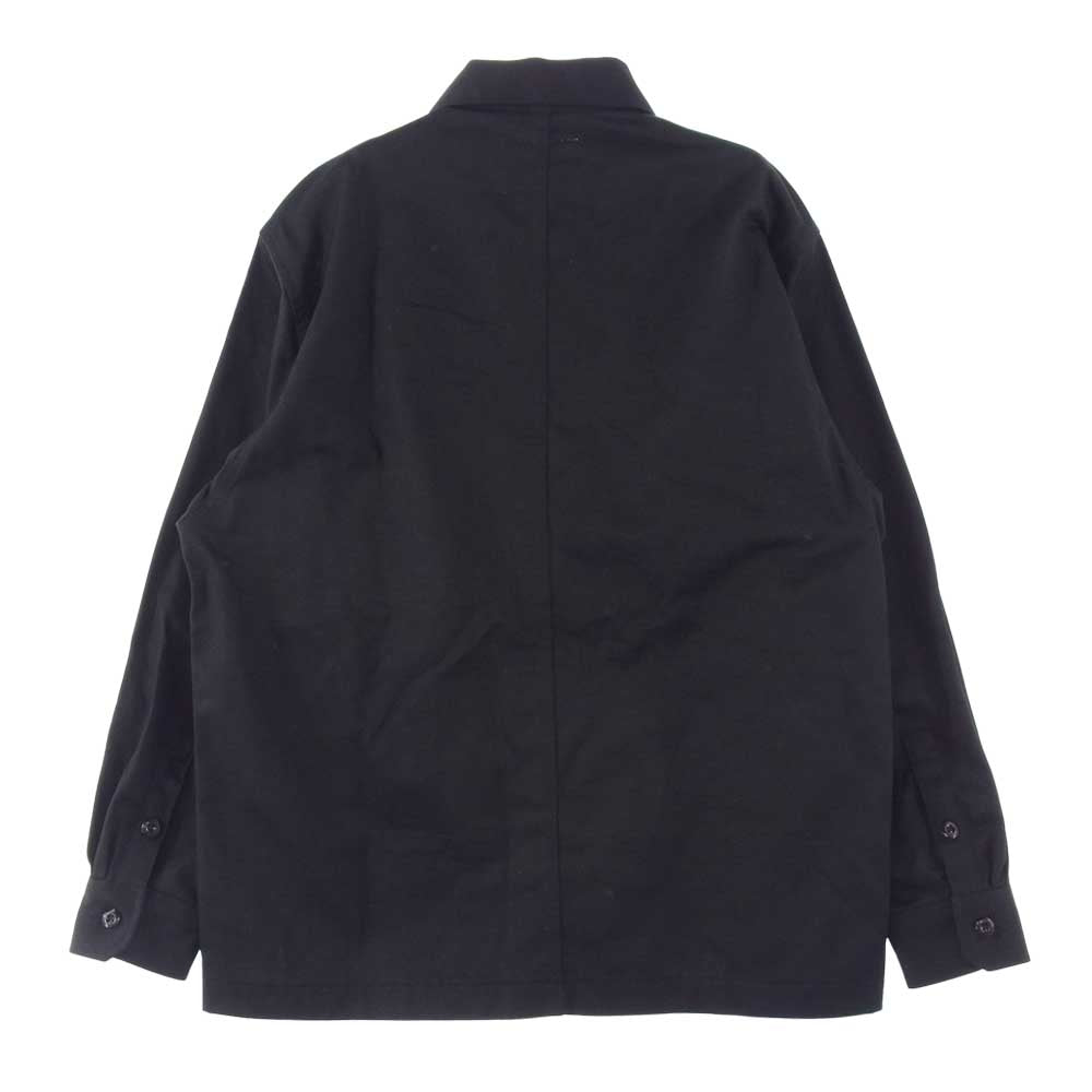 WTAPS ダブルタップス 22SS 221BRDT-SHM02 BUDS LS COTTON TWILL コットンツイル ユーティリティ ミリタリー シャツ ブラック系 01【中古】