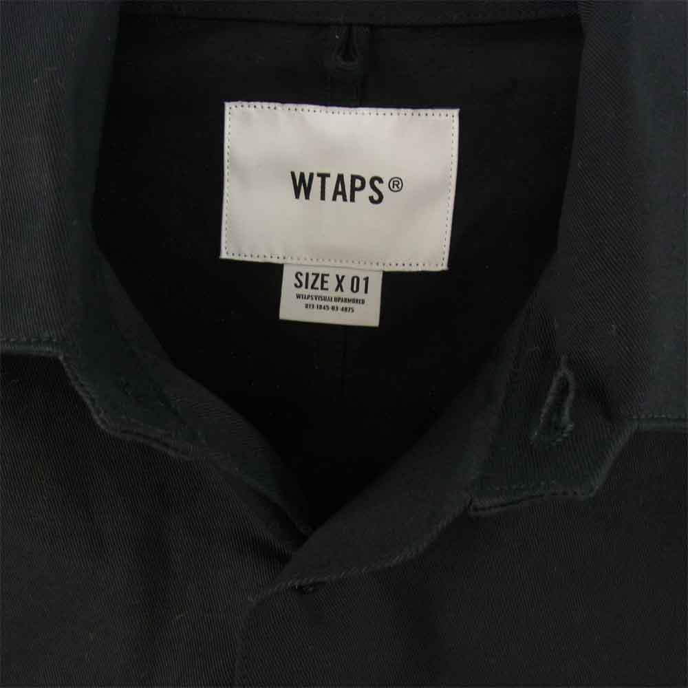 WTAPS ダブルタップス 22SS 221BRDT-SHM02 BUDS LS COTTON TWILL コットンツイル ユーティリティ ミリタリー シャツ ブラック系 01【中古】