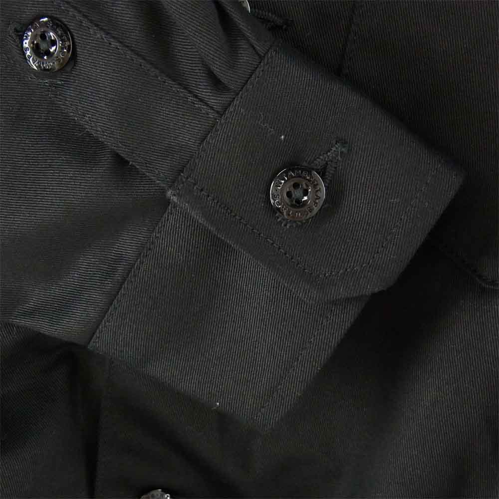 WTAPS ダブルタップス 22SS 221BRDT-SHM02 BUDS LS COTTON TWILL コットンツイル ユーティリティ ミリタリー シャツ ブラック系 01【中古】