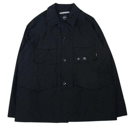 NEIGHBORHOOD ネイバーフッド 22SS 221UTNH-JKM COVERALL CN-JK コットンジャケット カバーオール ジャケット ブラック系 M【中古】
