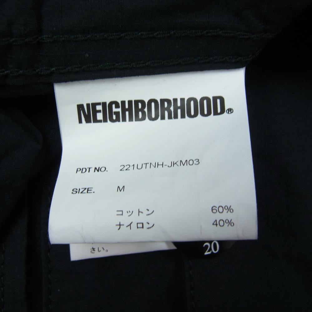 NEIGHBORHOOD ネイバーフッド 22SS 221UTNH-JKM COVERALL CN-JK コットンジャケット カバーオール ジャケット ブラック系 M【中古】