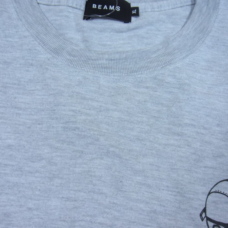 BEAMS ビームス paperboy ペーパーボーイ プリント Tシャツ グレー系 XL【新古品】【未使用】【中古】